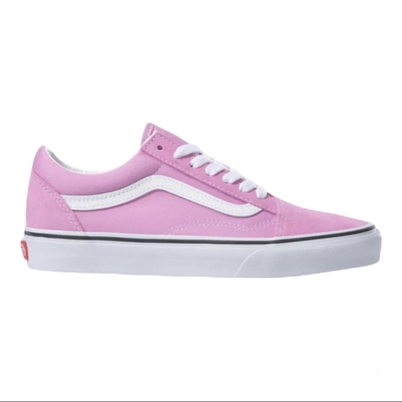 Vans Unisex Old Skool Low-Top Sneakers PINK VN0A3WKT3SQ - Picture 3 of 9